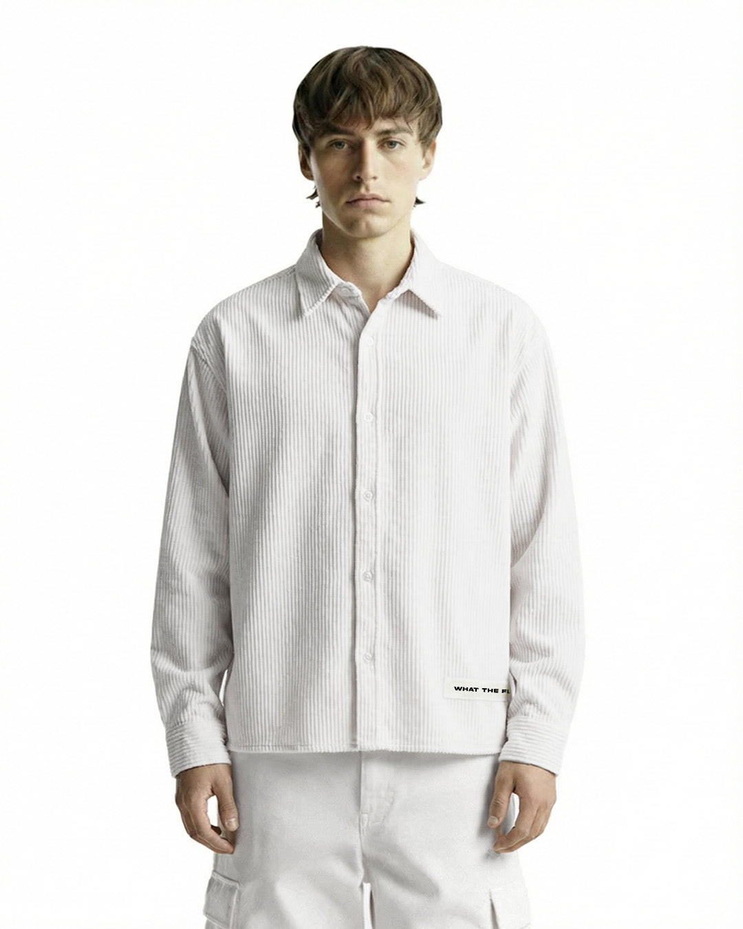 Flow State White Ribbed Shirt