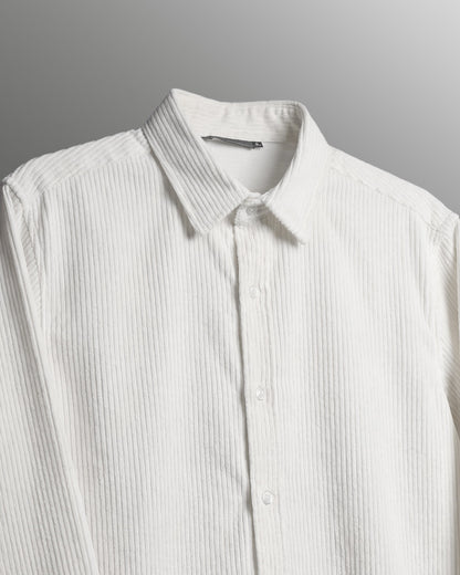Flow State White Ribbed Shirt