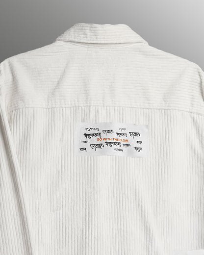 Flow State White Ribbed Shirt