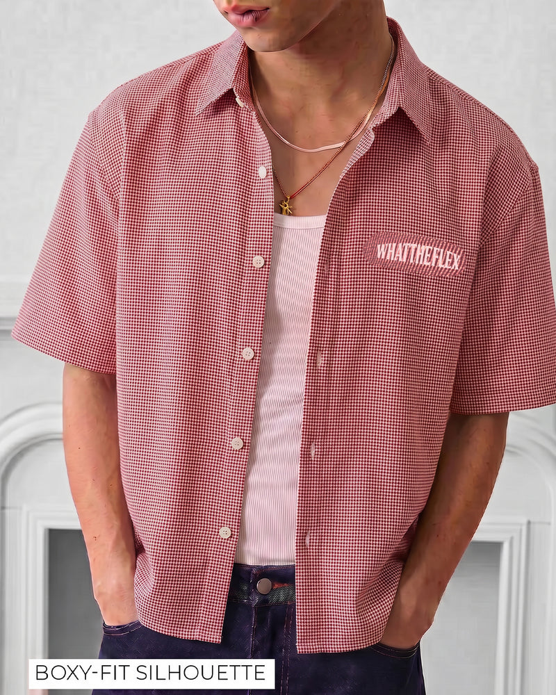 Real Flex Half Sleeves Checks Shirt