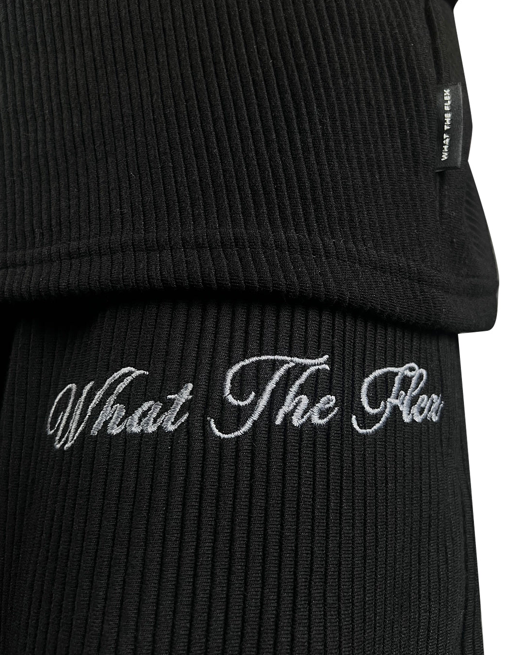 Black Ribbed Pants