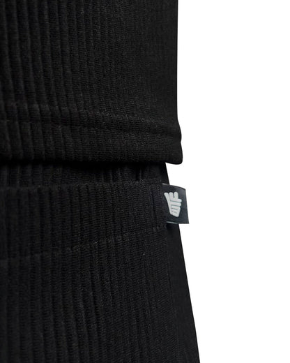 Black Ribbed Pants