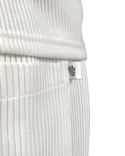 Cream Ribbed Pants