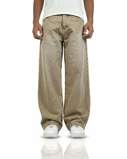 Rust Olive Baggy Denim Jeans