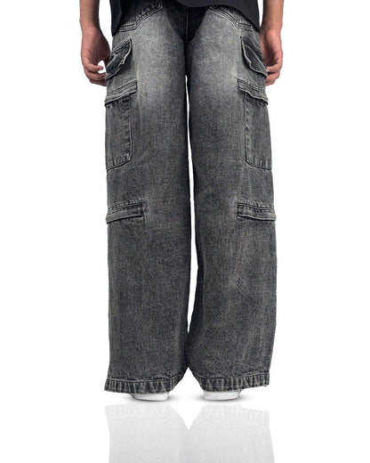 Stash Pocket Cargo Baggy Jeans