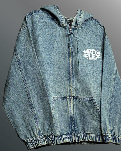 Street Blue Denim Hoodie
