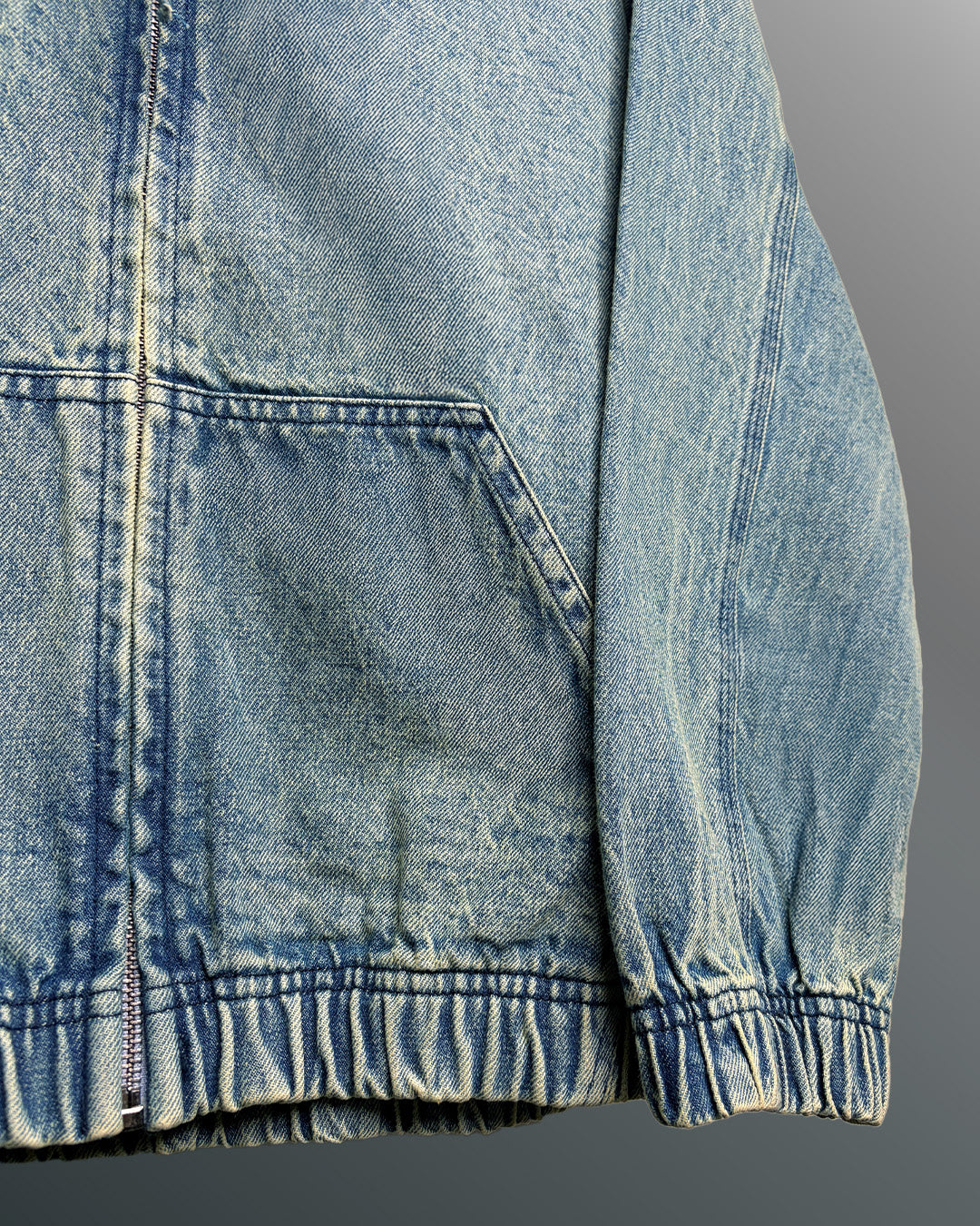 Street Blue Denim Hoodie