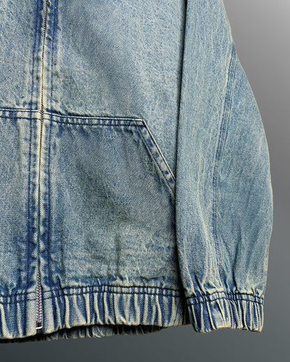 Street Blue Denim Hoodie