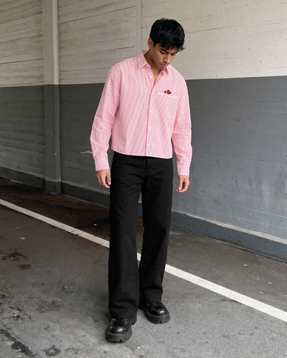 Think Of Me Full Sleeves Striped Shirt