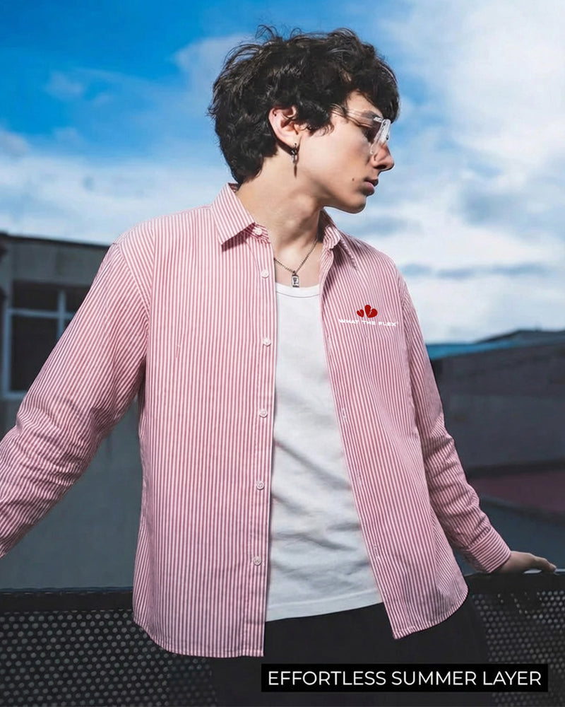 Think Of Me Full Sleeves Striped Shirt