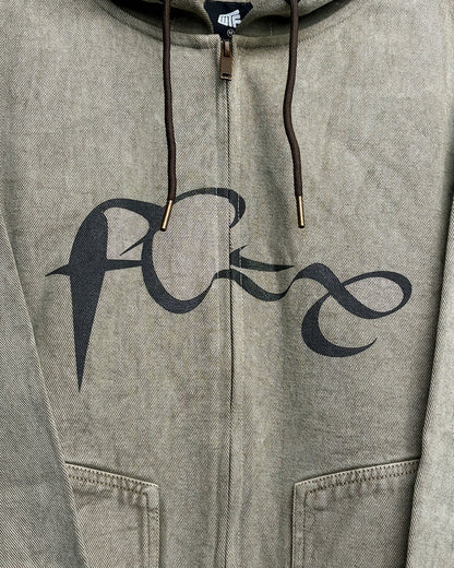Unbound Denim Zipper Hoodie