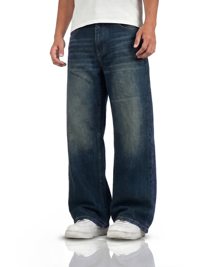 Void Blue Panel Baggy Jeans