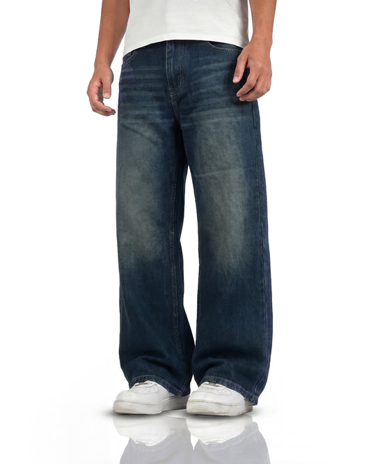 Void Blue Panel Baggy Jeans