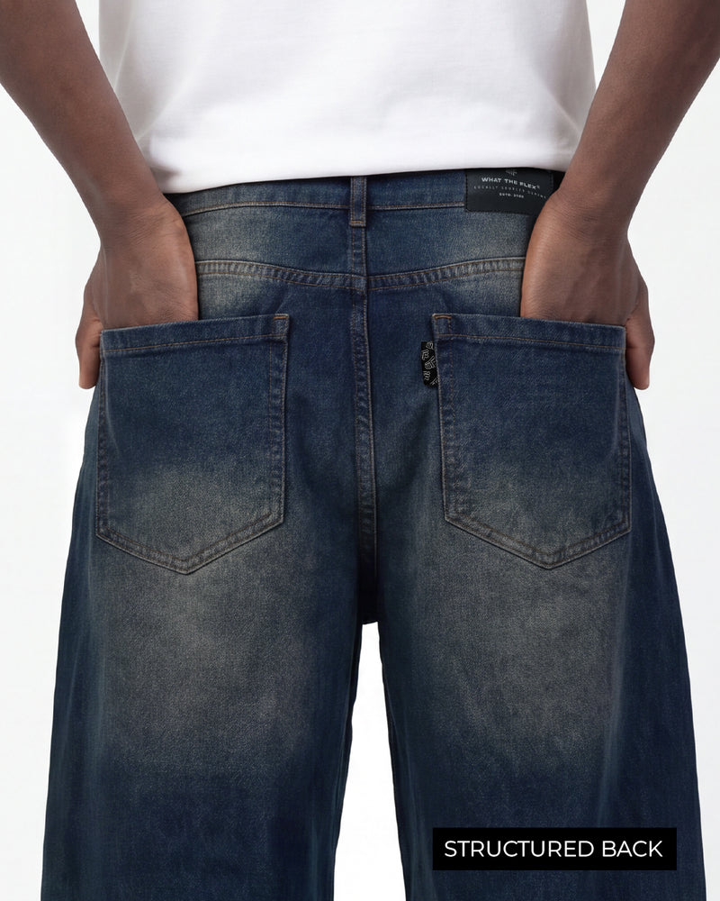Void Blue Panel Baggy Jeans