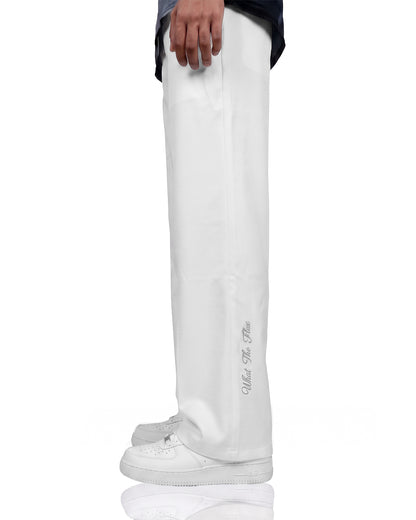 Structured lvory Korean Pants