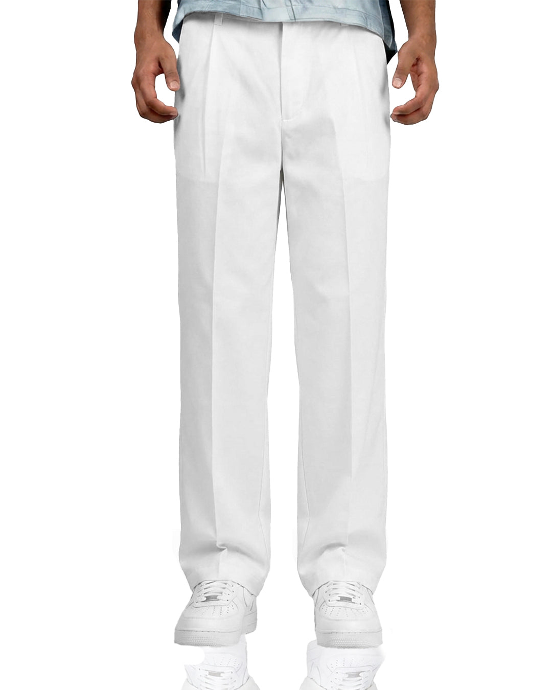 Structured lvory Korean Pants
