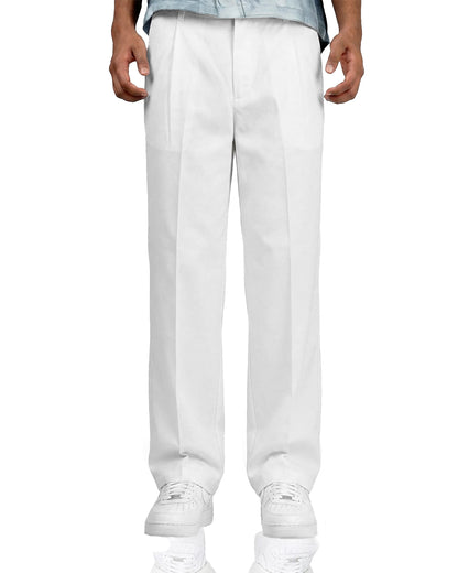 Structured lvory Korean Pants