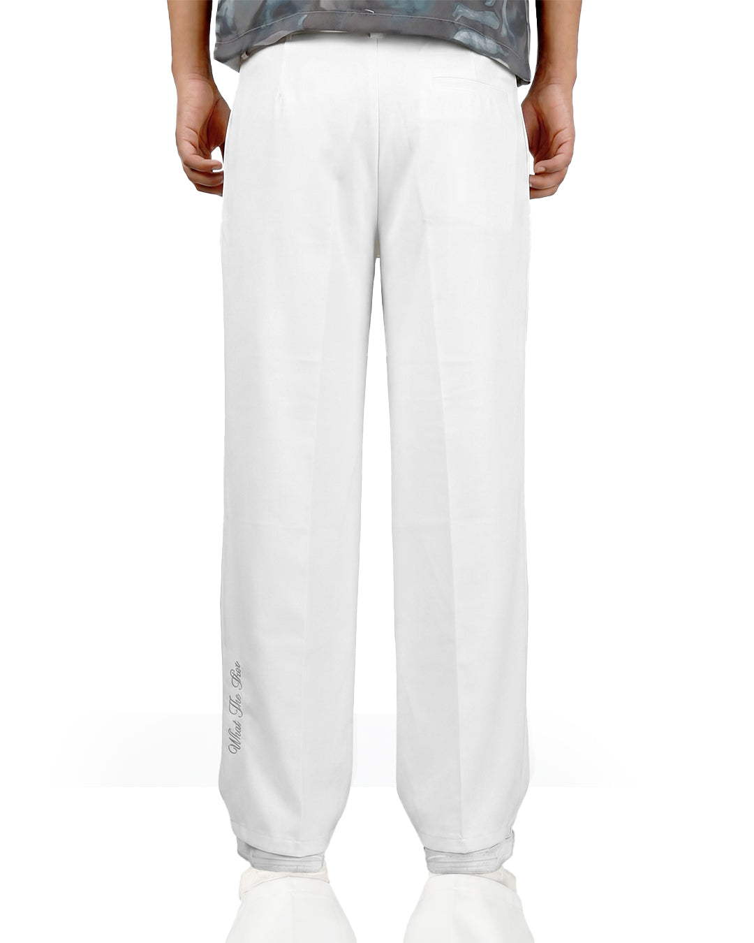 Structured lvory Korean Pants