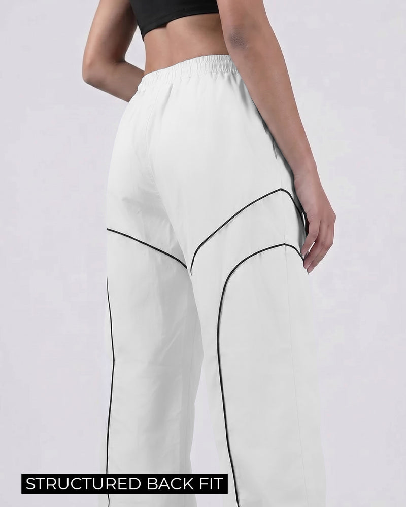 Baseline White Parachute Pants