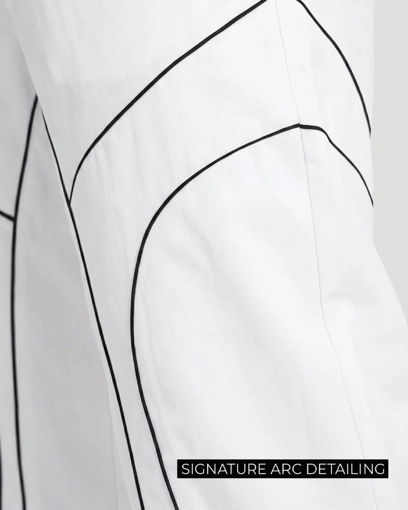Baseline White Parachute Pants