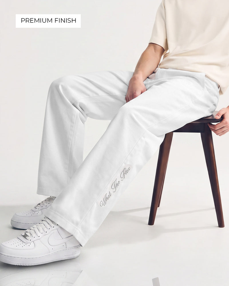 Structured lvory Korean Pants