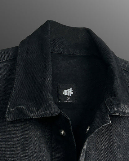 Black Half Sleeve Denim Layer