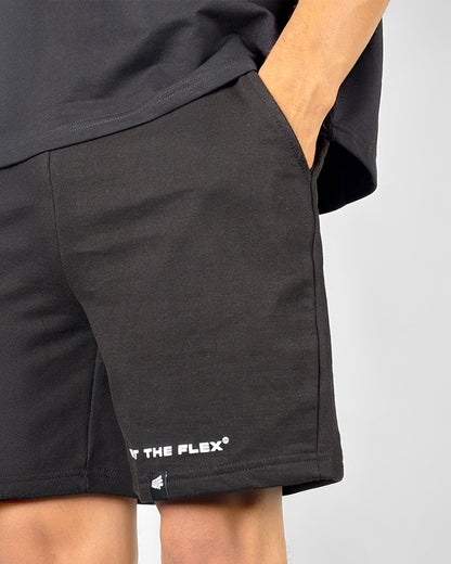 Classic Black Cotton Shorts