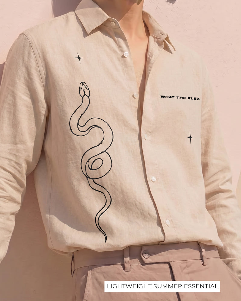 Culture Linen Full Sleeves Shirt