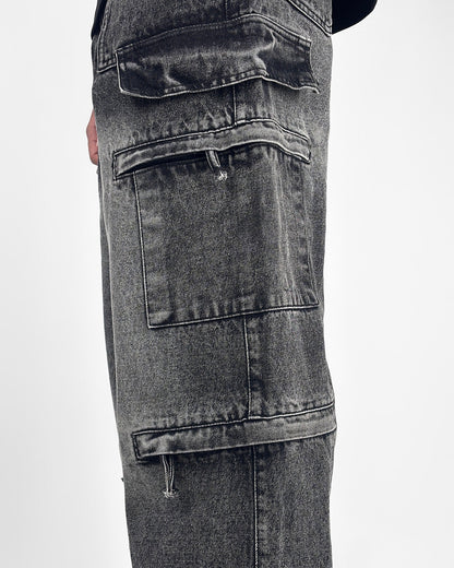 Stash Pocket Cargo Baggy Jeans