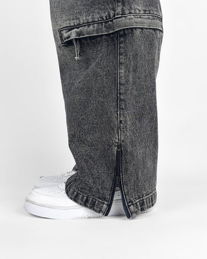 Stash Pocket Cargo Baggy Jeans
