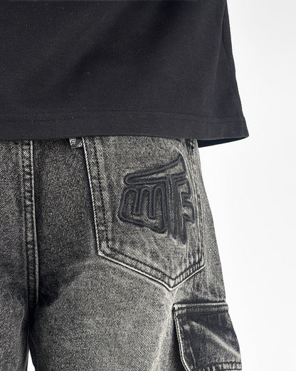 Stash Pocket Cargo Baggy Jeans
