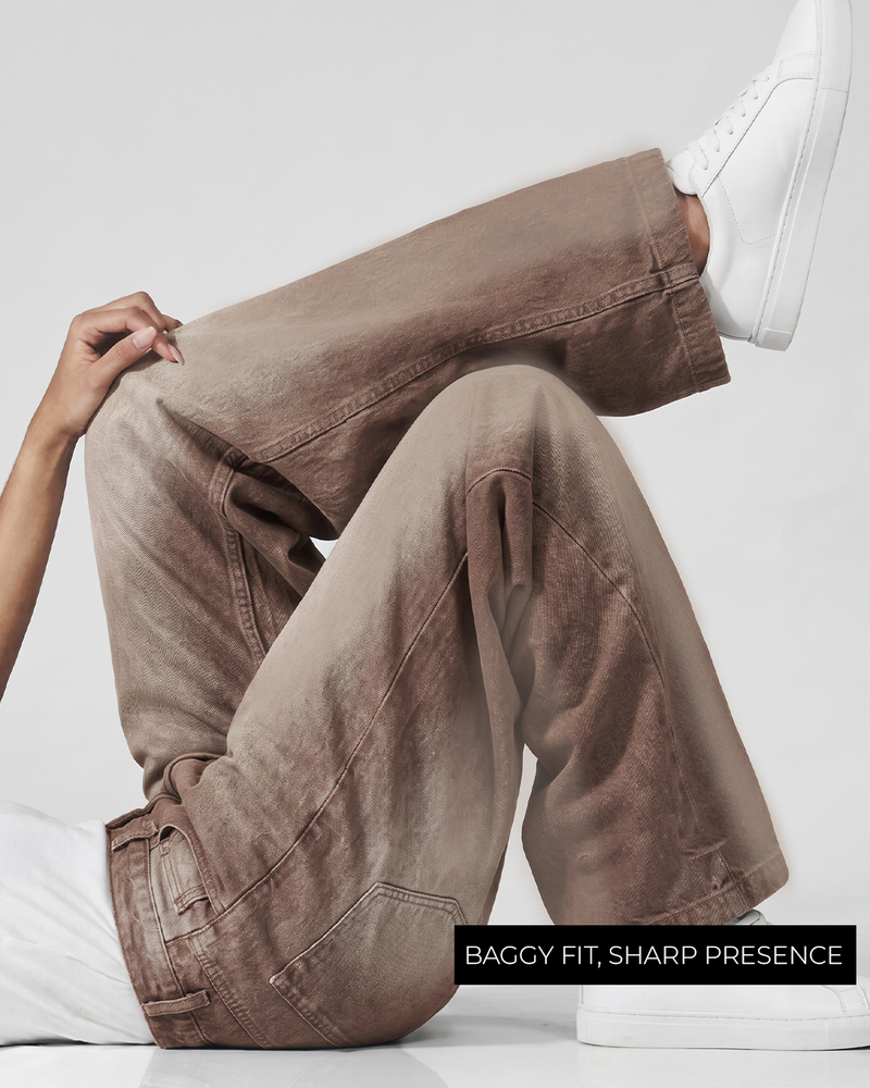 Drift Brown Baggy Jeans