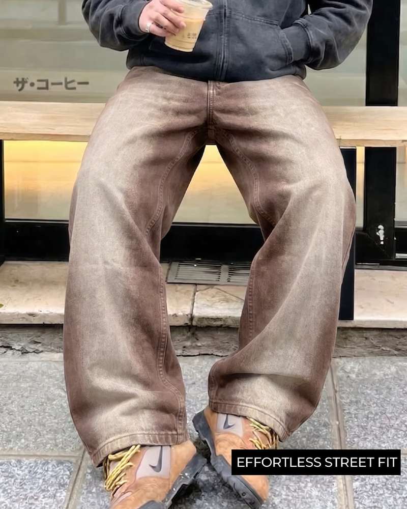 Drift Brown Baggy Jeans