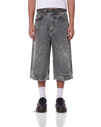 Flipped Grey Denim Jorts
