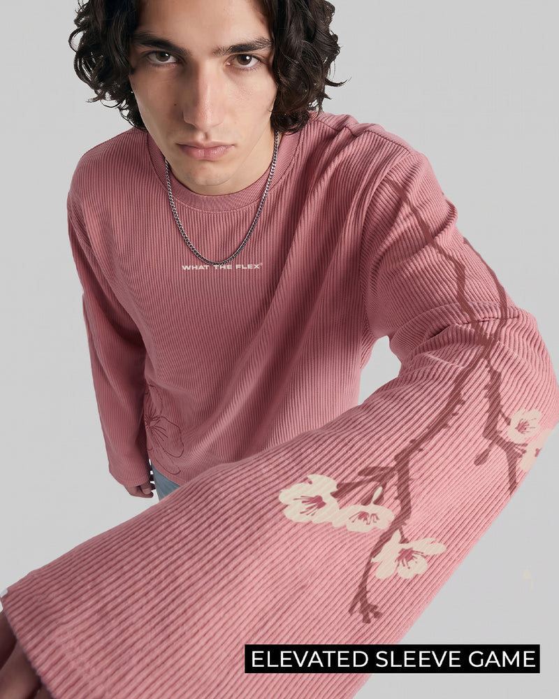 Floral Myth Full Sleeves Ribbed T-Shirt