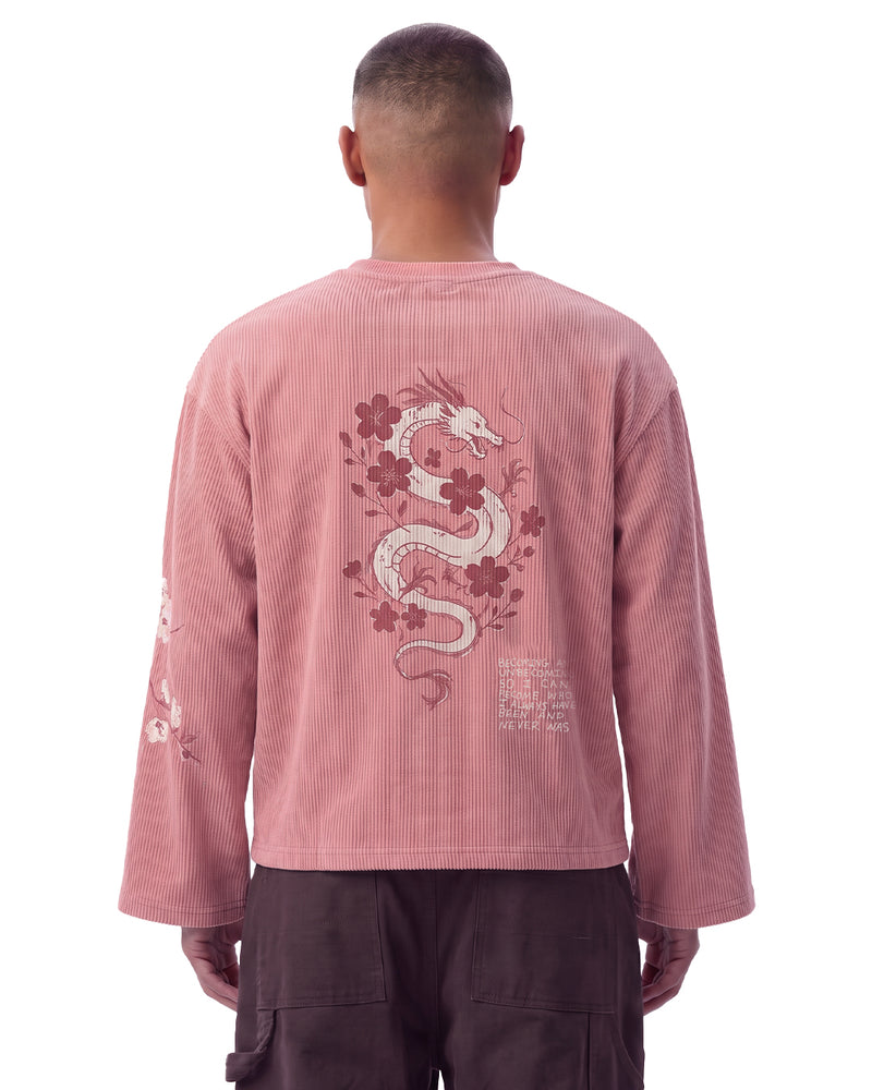 Floral Myth Full Sleeves Ribbed T-Shirt