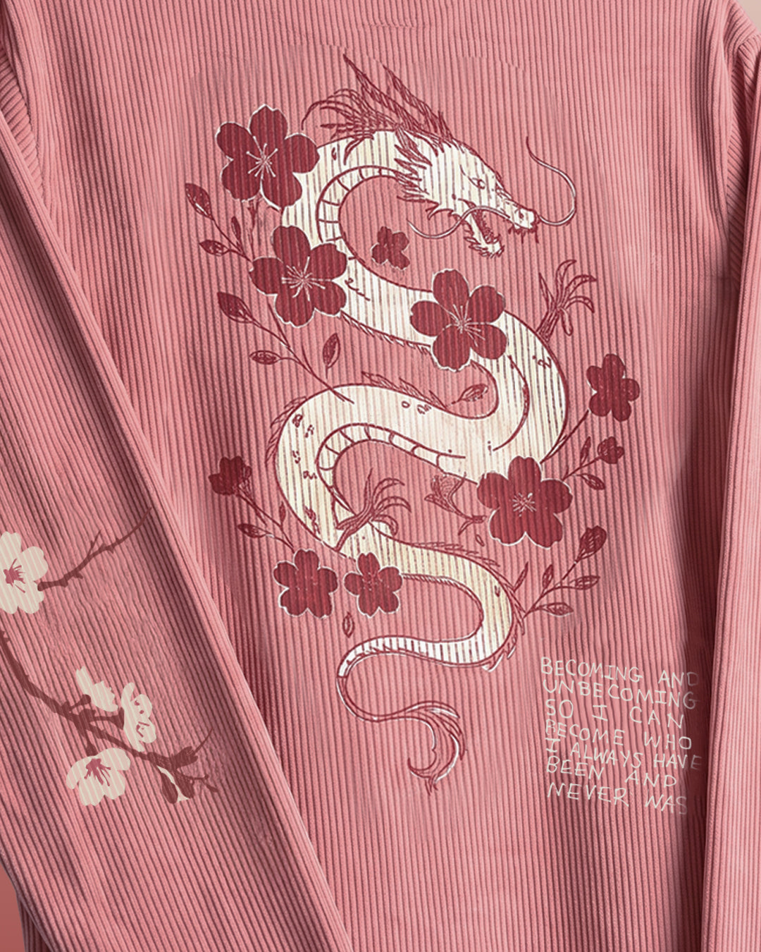 Floral Myth Full Sleeves Ribbed T-Shirt