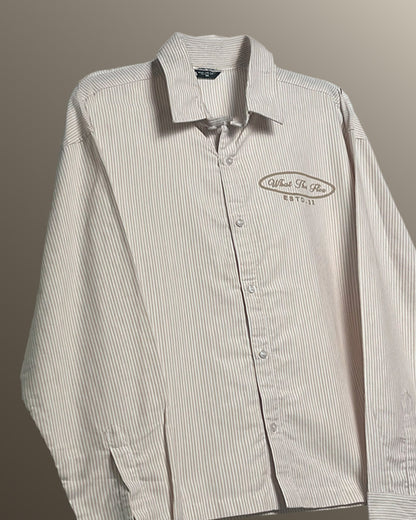 Self Love Club Yellow & White Full Sleeves Striped Shirt