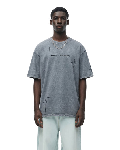 Mannered Grey Acid Wash T-Shirt