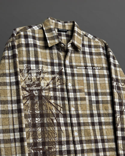 Not For You Plaid Checks Shirt