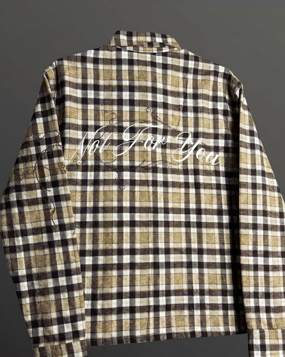 Not For You Plaid Checks Shirt
