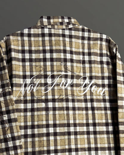 Not For You Plaid Checks Shirt