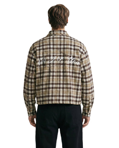 Not For You Plaid Checks Shirt