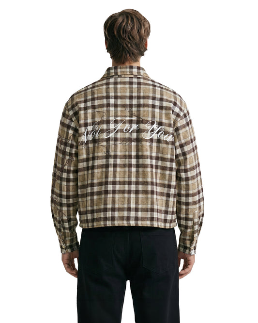 Not For You Plaid Checks Shirt