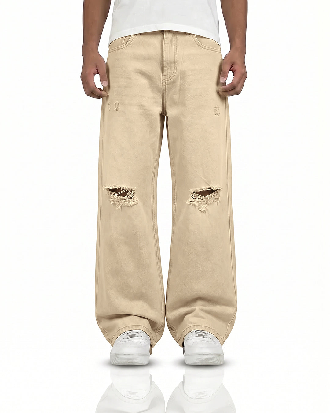 Oat Rugged Baggy Jeans