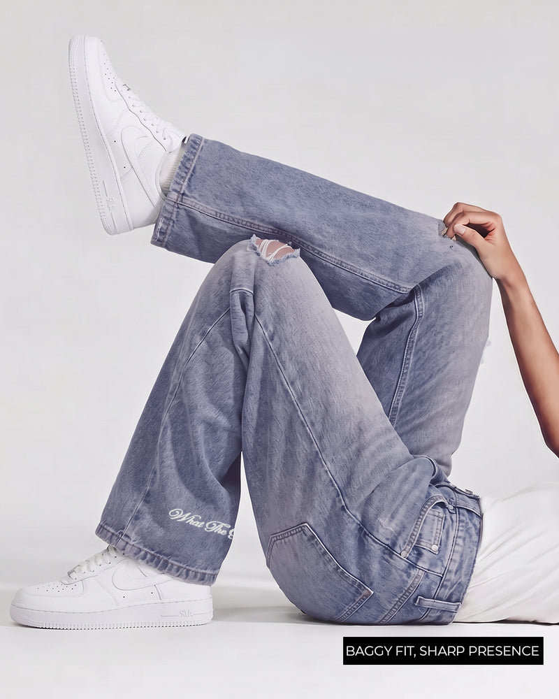 Ocean Fade Baggy Denim Jeans