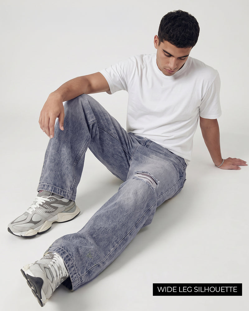 Ocean Fade Baggy Denim Jeans