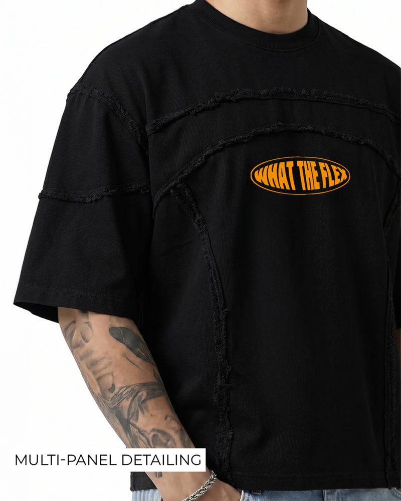 Offset Black Denim T-shirt