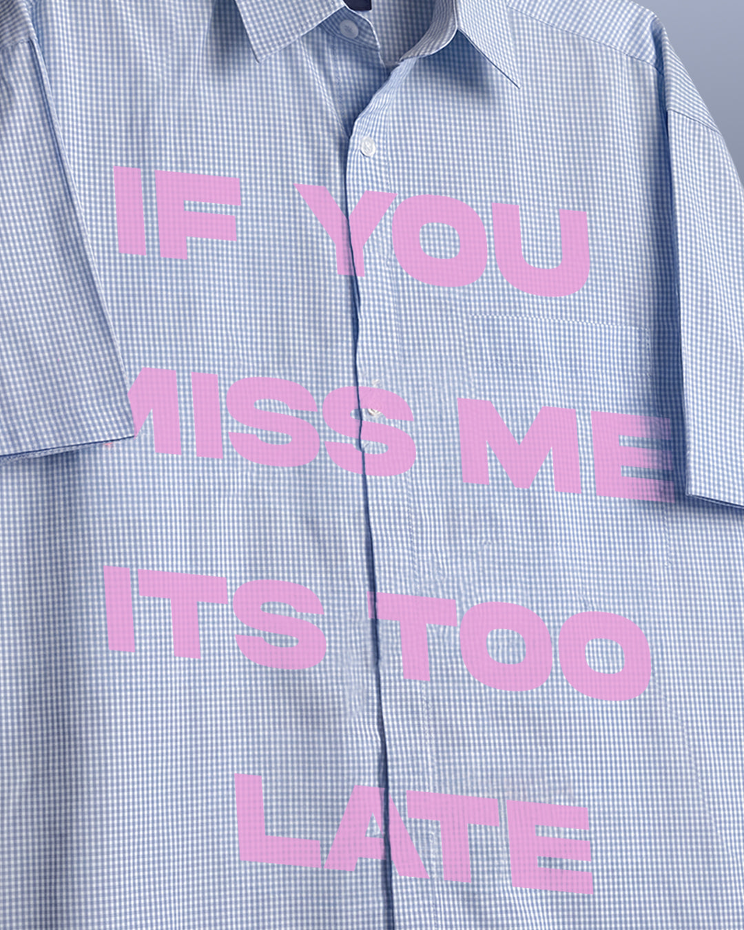 Too Late Half Sleeves Checks Shirt