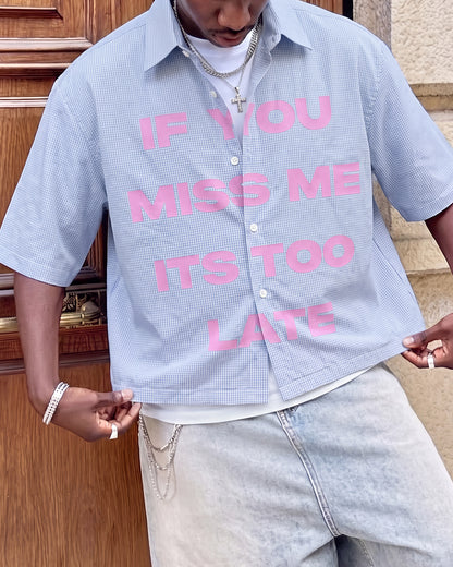 Too Late Half Sleeves Checks Shirt